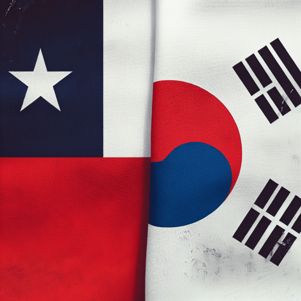 bandera de chile y corea del sur